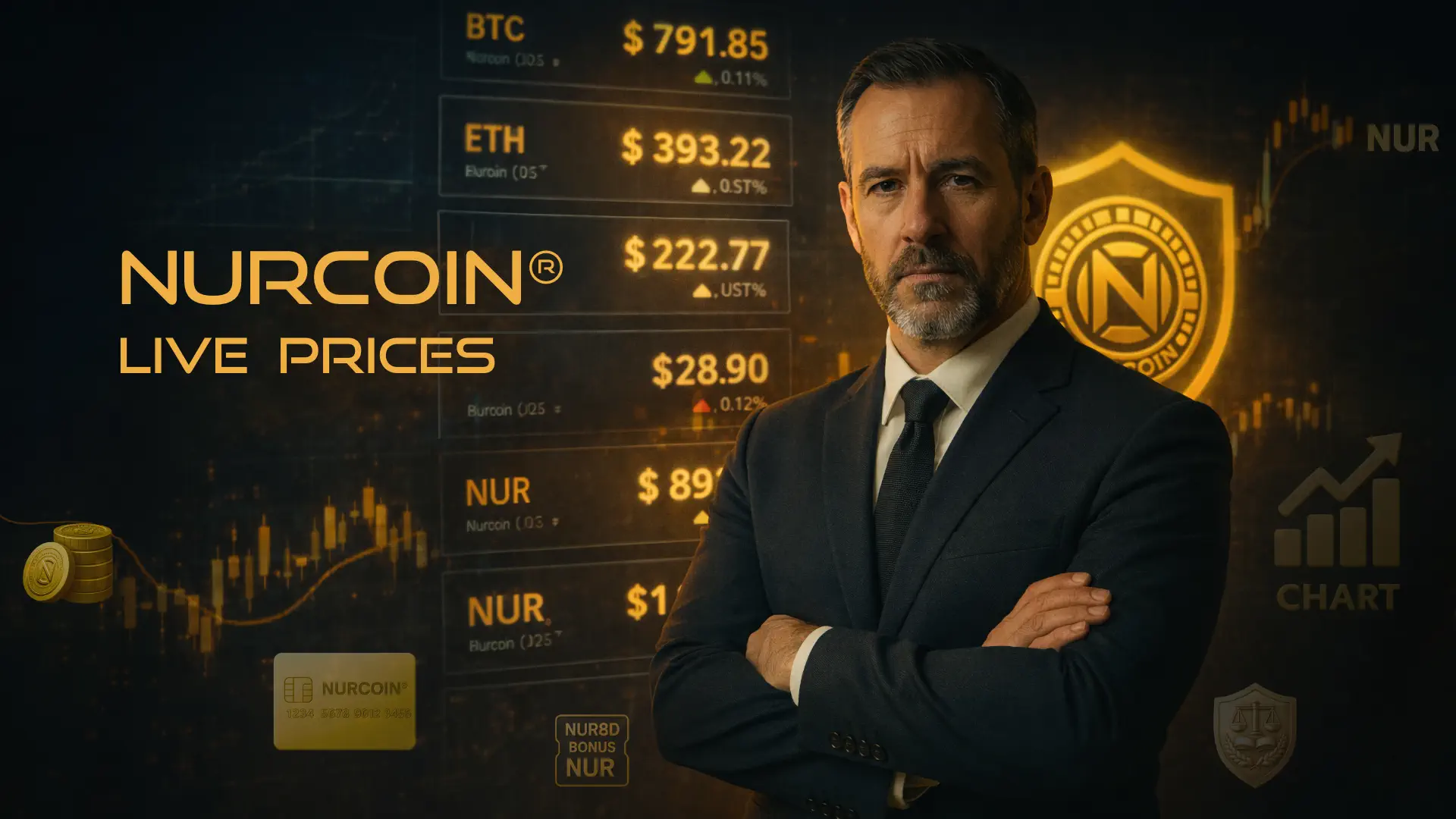 NURCOIN® Live Prices — EUR Crypto Market Snapshot