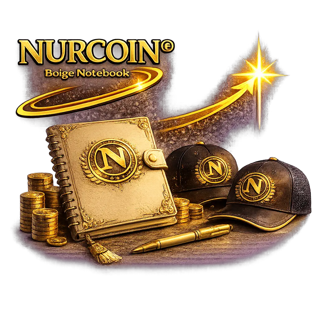 NURCOIN beige notebook